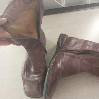 پوتین تمام چرم اصل سایز 40