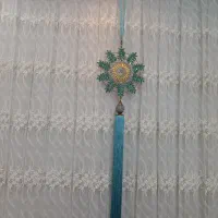 پرده گیپور با مدال و آستری و کتیبه بغل