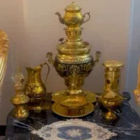 سرویس سماور ذغالی قلم کاری