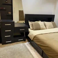 تخت دونفره MDF به همراه دراور