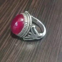 انگشتر نقره (نگین یاقوت سرخ)
