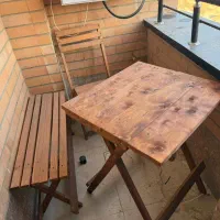 میز صندلی چوبی