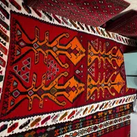 گلیم دست بافت قدیمی عتیقه