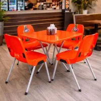 صندلی پلاستیکی پایه فلز od121صندلی کودک باغی حصیری