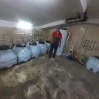 پمپ آب ، مخزن آب ، لوله کشی ، موتورخانه ، استخر