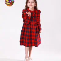 پیراهن کشمیر یلدایی دخترانه نونو ارسال رایگان