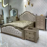 سرویس خواب دونفره ۲یک تک تخت تشک عروس میزآرایش چوب
