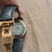 ساعت elegance بند چرم