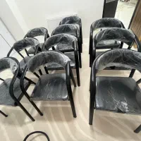 صندلی چرمی با رویه پلاستیک دار و کاملا نو