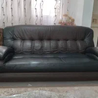 مبل تمام چرم 7 نفره|مبلمان خانگی و میز عسلی|بندر انزلی, جهانگانی|دیوار