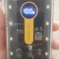 پاوربانک شفاف 10000 mAh چراغدار بی ام3