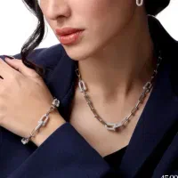 سرویس نقره زنانه مجلسی آبکاری رودیوم بدون تغییررنگ