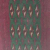 یک جفت پشتی ترکمن دستبافت