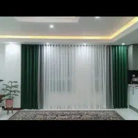 پرده حریرومخمل پانچ اماده