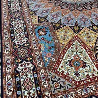 جفت فرش 6متری دستباف گنبد تبریز 50رج ابریشم شرایطی|فرش|کرج, عظیمیه|دیوار