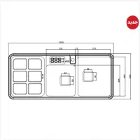 سینک ظرفشویی استیل البرز مدل ۸۵۵