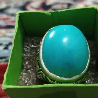 انگشتر‌کلکسیونی‌‌یاقوت‌سرخ‌‌وفیروزه‌مغز‌درشت‌|جواهرات|سمنان, |دیوار