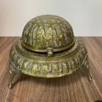 قندان برنز قدیمی سنگین وزن
