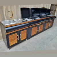 باربیکیو گازی ذغالی BBQ سنگین ۲/۵متری دهنه ۴۰
