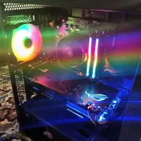 کیس گیمینگ با مانیتور گیمینگ 75 هرتز و فول بازی|رایانه رومیزی|تهران, نیروی هوایی (پیروزی)|دیوار