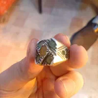 دوعددانگشترکلکسیونی فیروزه و زمرد