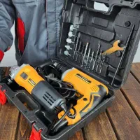 کیت دریل چکشی و مینی فرز اینتیمکس با لوازم کامل