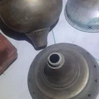 چراغ نفتی فیتیله ای دوعدد|کلکسیون اشیاء عتیقه|چابکسر, |دیوار