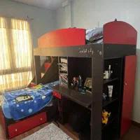 تخت دو طبقه با پله های کشویی|تخت و سرویس خواب|تهران, کرمان|دیوار
