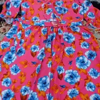 پیراهن کرپ گلدار