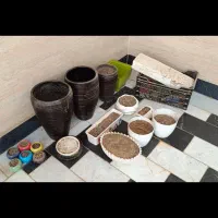 گلدان با خاک مناسب