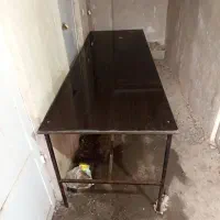 میز آهنی با رویه ام دی اف|میز تحریر و کامپیوتر|اهواز, شهرک الهیه|دیوار