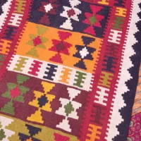گلیم دستباف قشقایی ذرع و نیم تازه بافت|گلیم، جاجیم، گبه|تهران, ونک|دیوار
