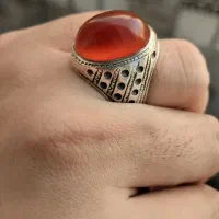 انگشتر عقیق سرخ یمنی طوقدار|کلکسیون اشیاء عتیقه|شهریار, شهرک امیریه|دیوار
