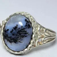 انگشتر نقره عقیق شجر