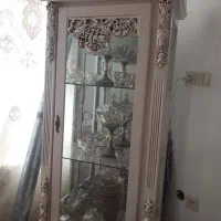 بوفه چوبی شیشه ای