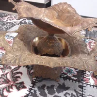 وسایل پذیرازی انتیک برنج|ظروف سرو و پذیرایی|کنگاور, |دیوار