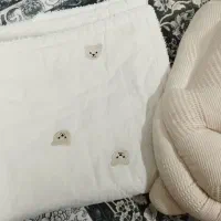 آغوشی و دورپیج کتان مناسب سیسمونی|اسباب و اثاث بچه|تهران, بلورسازی|دیوار