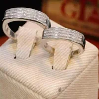 حلقه ست ازدواج نقره/شیک