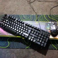 کیبورد و موس RGB به همراه موس پد
