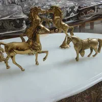 مجسمه برنز میز جلومبلی ظروف پذیرایی جذاب سیقلی اصل|ظروف سرو و پذیرایی|قم, پردیسان|دیوار