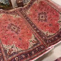 جفت ۶متری دستباف تبریز زمینه پیازی کرمان قلم