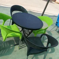 صندلی پلاستیکی حصیری فانتزی