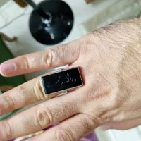 انگشتر عقیق سیاه|جواهرات|گنبد کاووس, |دیوار