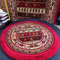 فرش گرد قطر ۱ متر قرمز