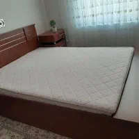 تخت خواب .آینه. دراور .پاتختی .همراه باتشک رویال|تخت و سرویس خواب|نقده, |دیوار