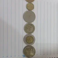 ۶ عدد سکه|کلکسیون سکه، تمبر، اسکناس|خوی, |دیوار