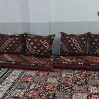 پشتی و کناره دست باف|گلیم، جاجیم، گبه|لردگان, |دیوار