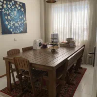 میز نهار خوری چوبی ده نفره
