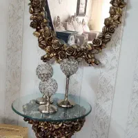 آینه و میز طرح گل