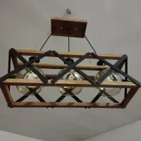 لوستر چوبی